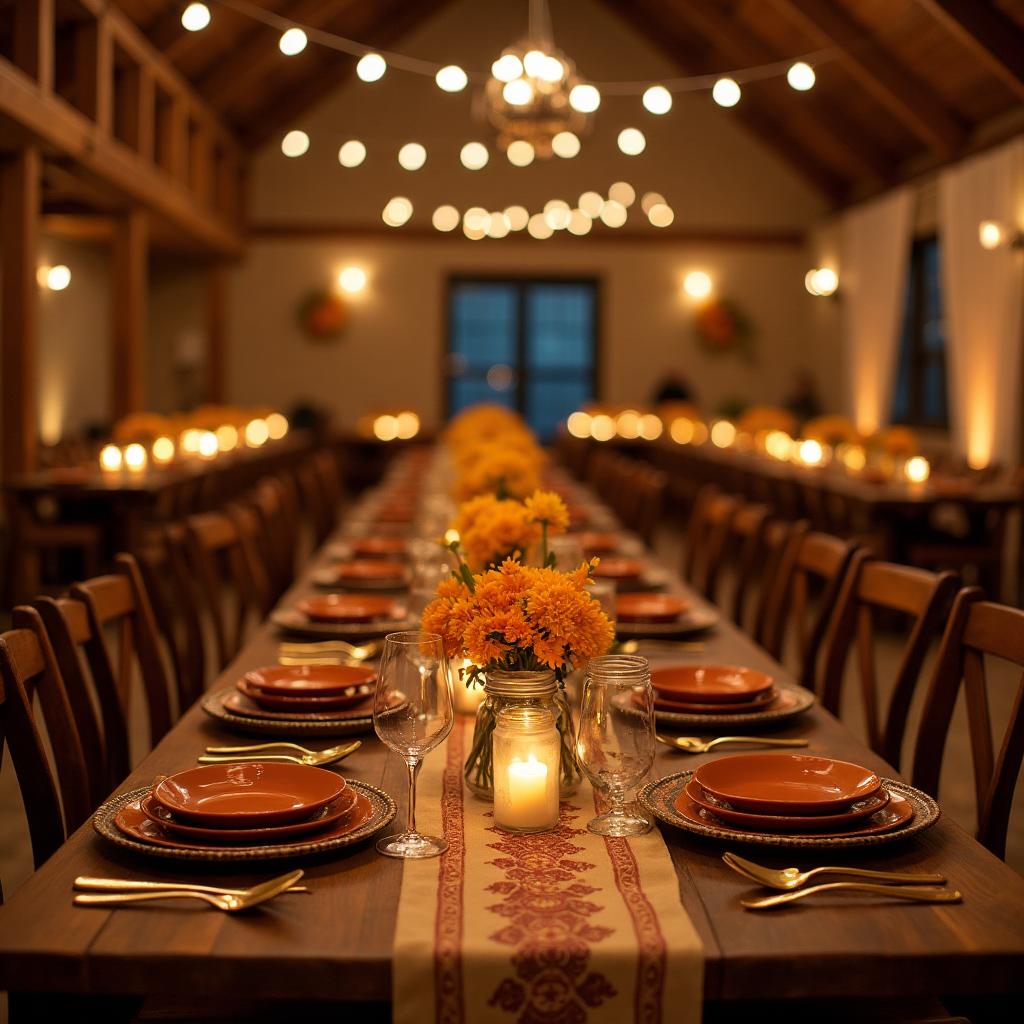 Rustic table setting