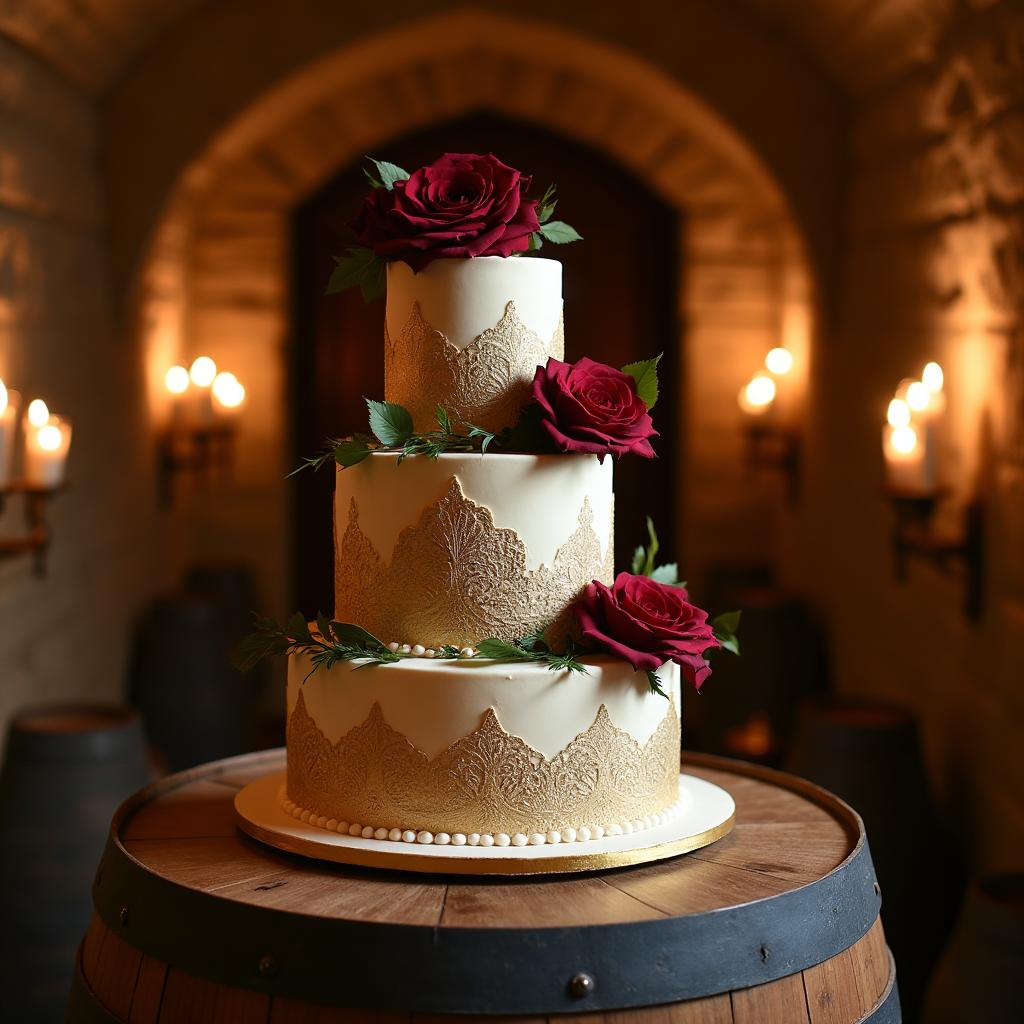 Elegant wedding cake